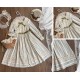 Miss Point Forest Picture Book 3.0 Lantern Sleeve Short and Long Sleeve OP(Reservation/3 Colours/Full Payment Without Shipping)